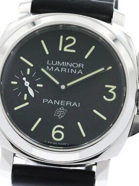 PANERAI Luminor marina logo PAM00776 black Dial Hand Winding Men's Watch_957915